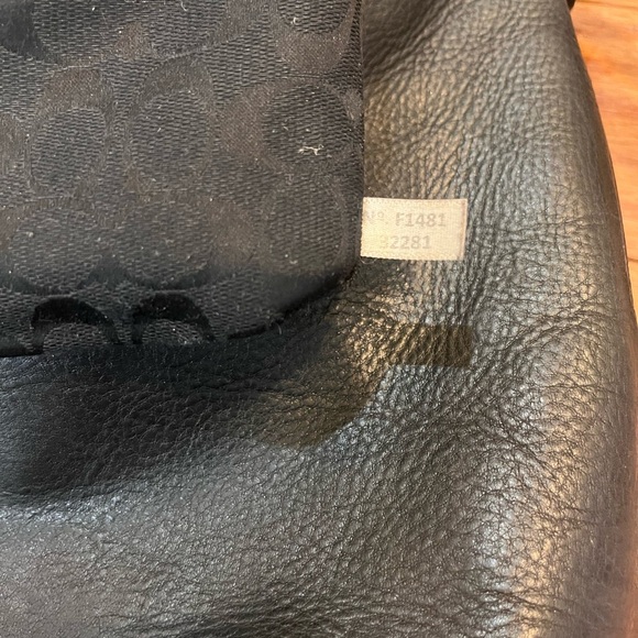 Vintage Coach Bleeker Mini Duffle Bag Legacy Black Pebbled Leather Crossbody - Picture 8 of 15